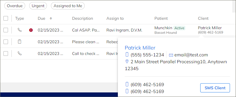 Pulse™ Tasks Dashboard